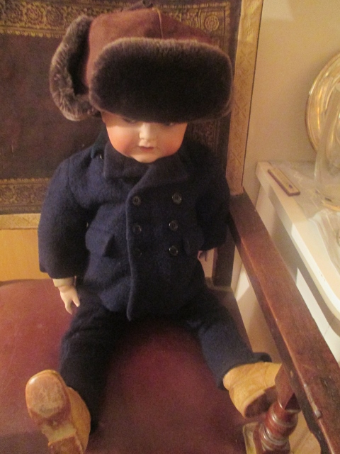 xxM991MInfant Toddler Boy Antique Vintage Double Breasted Wool Velvet Coat & Pant Set